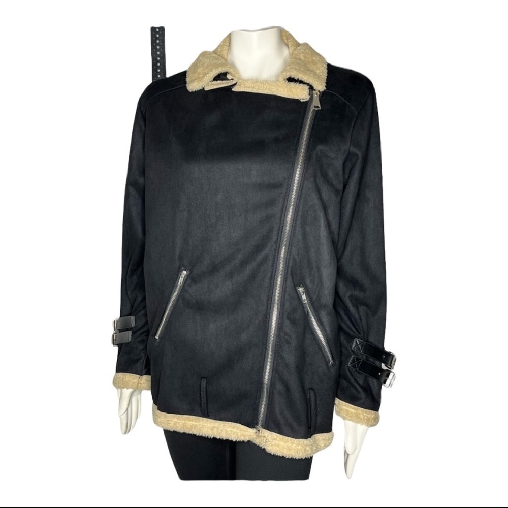 Faux Suede Jacket Sz XL